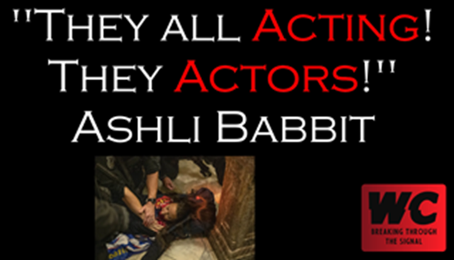 "They all Acting! They Actors!" Ashli Babbitt Shooting